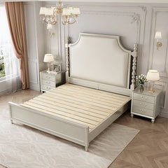 Fashionable Design Bed Frame Luxury Beauty Modern French Beds Aesthetics Safe Simple Wedding Wood Cama Casal Home Furniture