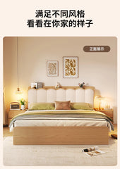 Upholstered Luxury Bed Wood Storage Drawer Tatami Home Bed Modern Liter Living Cama De Lujo Para Dormitorio Bedroom Furnitures