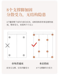 Fashionable Design Bed Frame Luxury Beauty Modern French Beds Aesthetics Safe Simple Wedding Wood Cama Casal Home Furniture