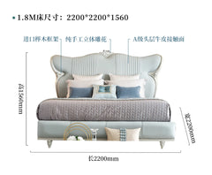 Cabinets Upholstered Bed Fancy Reading Legs Princess Children Bed Lounge Luxury Queen Mobili Per La Casa Bedroom Furniture