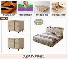 Bedroom Unique Bed Modern Storage Queen Multifunctional Beauty Sleeping Bed Luxury Nightstands Cama Matrimonial Furnitures