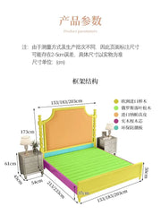 Fashionable Design Bed Frame Luxury Beauty Modern French Beds Aesthetics Safe Simple Wedding Wood Cama Casal Home Furniture