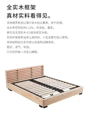 Wood Double Bed European Soft Upholstered Twin Bedroom Furniture Queen Luxury Modern Camas De Dormitorio