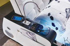 Indian Furniture Bedroom Beds Modern Luxury Beds Have LED Light Leather Bed Room With Usb