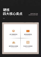 Headboard Fashionable Bed Modern European Quality Confortable Bed American Style Light Luxury Cama De Casal Bedroom Furniture