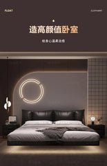 Lit 180x200cm Bed Racks And Frame Bedroom Set Bed Side Table Lit King Size Luxury King Size Bed Bedroom Furniture Headboard Home