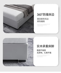King Upholstered Beds Minimalist Frames Children Bedroom Beds Multifunctional Headboard Meubles De Chambre Home Furniture