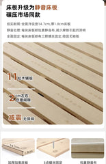 Backrest Sale Luxury Double Bed Modern Leather Wooden Adults Bedroom Double Bed Twin Queen Frame Cama Matrimonial Home Furniture