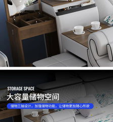 European Style Double Bed Modern Storage Loft Multifunctional King Double Bed Full Size Floor Cama Inteligente Bedroom Furniture