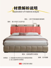 Bedroom Unique Bed Modern Storage Queen Multifunctional Beauty Sleeping Bed Luxury Nightstands Cama Matrimonial Furnitures