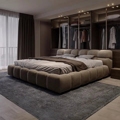 Organizer Bedroom Bed Queen Size Multifuncion King Upholstered Bed Frames Luxury Camas De Matrimonio Dormitorio Furnitures