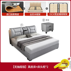 King Upholstered Beds Minimalist Frames Children Bedroom Beds Multifunctional Headboard Meubles De Chambre Home Furniture