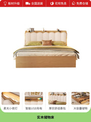 Upholstered Luxury Bed Wood Storage Drawer Tatami Home Bed Modern Liter Living Cama De Lujo Para Dormitorio Bedroom Furnitures
