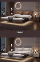 Lit 180x200cm Bed Racks And Frame Bedroom Set Bed Side Table Lit King Size Luxury King Size Bed Bedroom Furniture Headboard Home