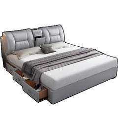 King Upholstered Beds Minimalist Frames Children Bedroom Beds Multifunctional Headboard Meubles De Chambre Home Furniture