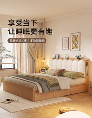 Upholstered Luxury Bed Wood Storage Drawer Tatami Home Bed Modern Liter Living Cama De Lujo Para Dormitorio Bedroom Furnitures