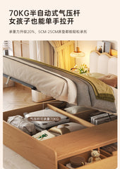 Upholstered Luxury Bed Wood Storage Drawer Tatami Home Bed Modern Liter Living Cama De Lujo Para Dormitorio Bedroom Furnitures