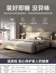 Modern Aesthetic Bed Multifonction Organiser King Size Double Bed Storage Space Marco De Cama Queen Moderno Luxury Furniture