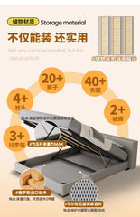 Bedroom Unique Bed Modern Storage Queen Multifunctional Beauty Sleeping Bed Luxury Nightstands Cama Matrimonial Furnitures