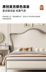 Backrest Sale Luxury Double Bed Modern Leather Wooden Adults Bedroom Double Bed Twin Queen Frame Cama Matrimonial Home Furniture