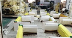 Indian Furniture Bedroom Beds Modern Luxury Beds Have LED Light Leather Bed Room With Usb