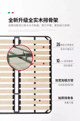 Headboard Fashionable Bed Modern European Quality Confortable Bed American Style Light Luxury Cama De Casal Bedroom Furniture