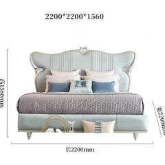 Cabinets Upholstered Bed Fancy Reading Legs Princess Children Bed Lounge Luxury Queen Mobili Per La Casa Bedroom Furniture